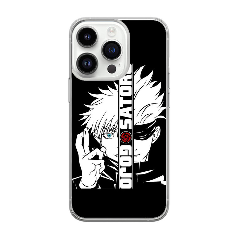 Gojo Satoru Anime Jujutsu Kaisen Black White iPhone 14 Pro Max Case