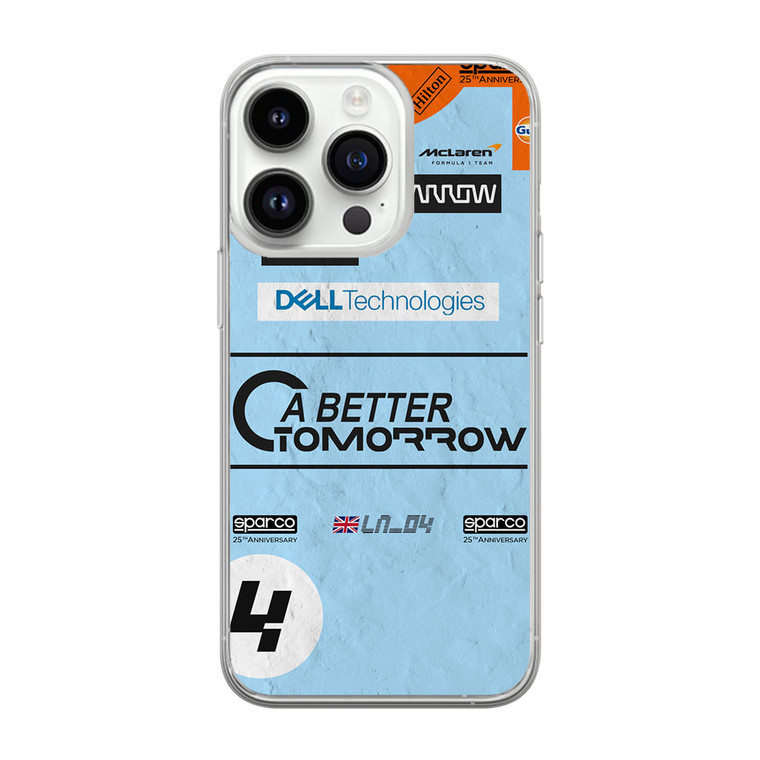 McLaren Lando Norris a better tomorrow iPhone 14 Pro Max Case