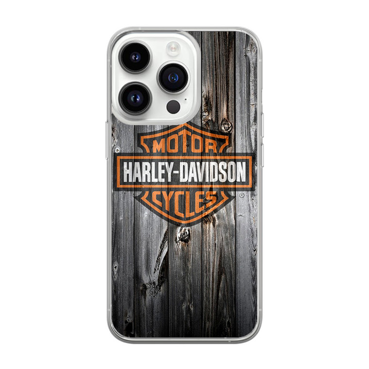 Harley Davidson Wood Art iPhone 14 Pro Max Case