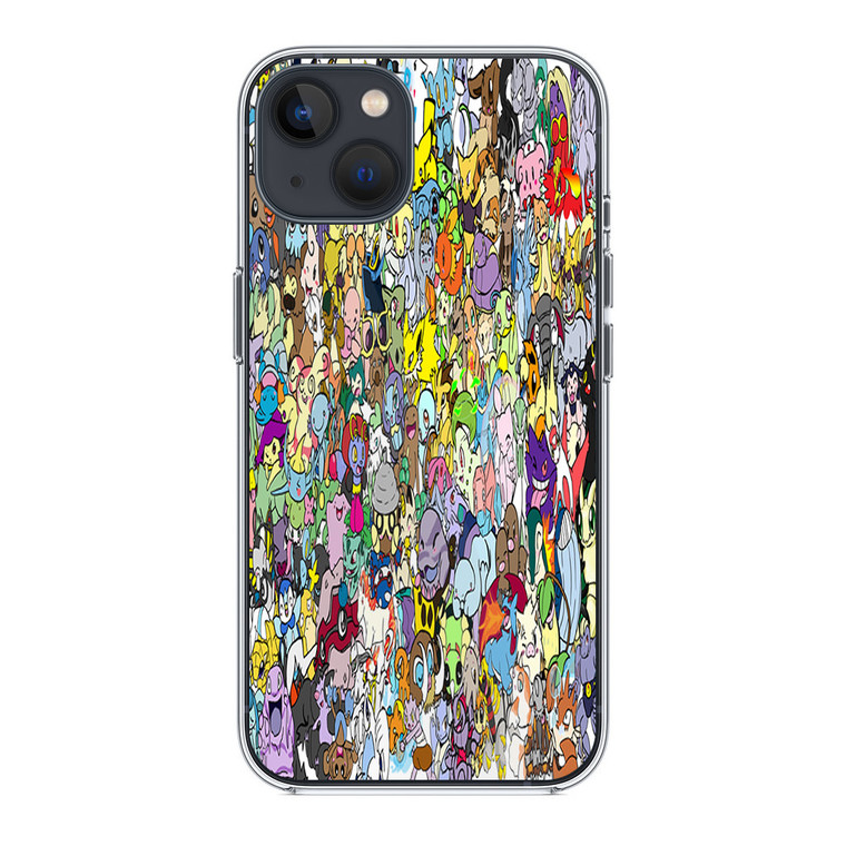 Adorable Pokemon Collage iPhone 14 Plus Case