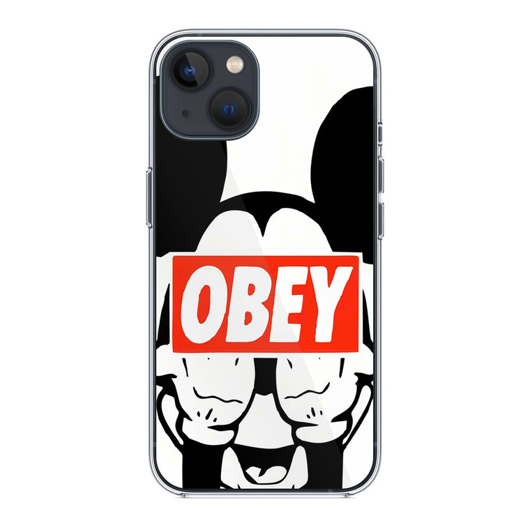 Mickey obey Style iPhone 14 Plus Case