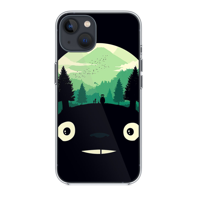 Totoro Simple Dark iPhone 14 Plus Case