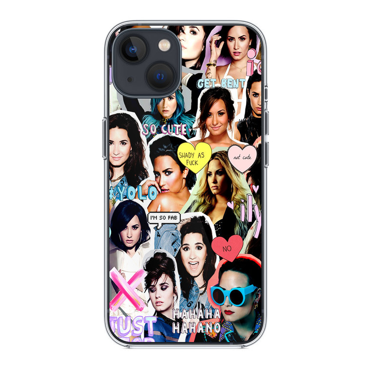Demi Lovato Collage iPhone 14 Plus Case
