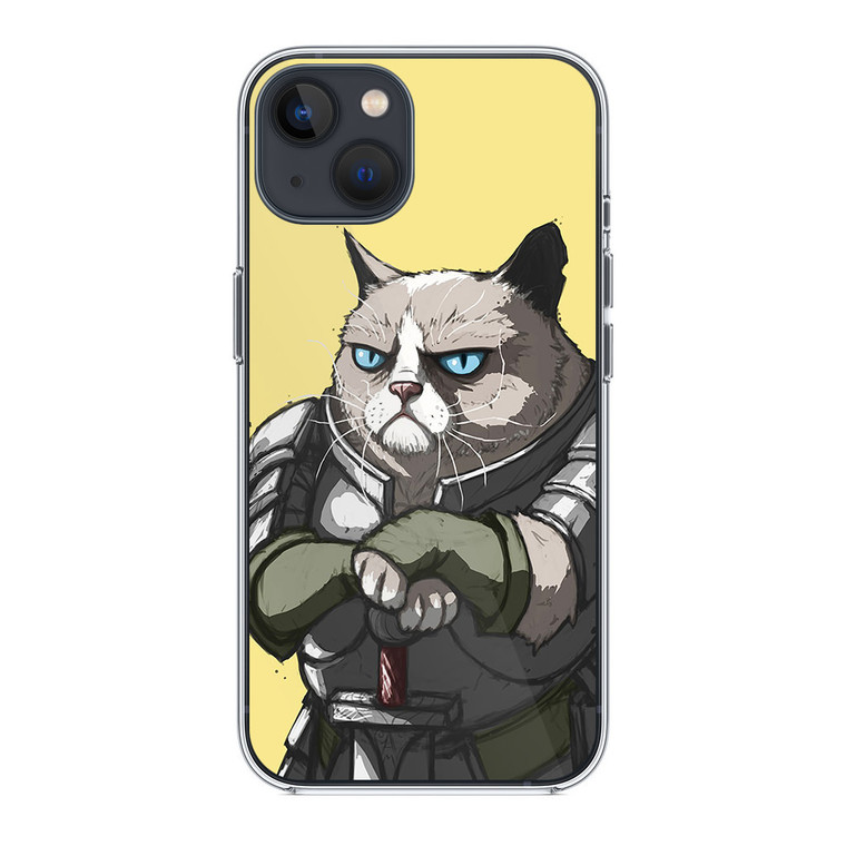 Grumpy Cat Knight iPhone 14 Plus Case