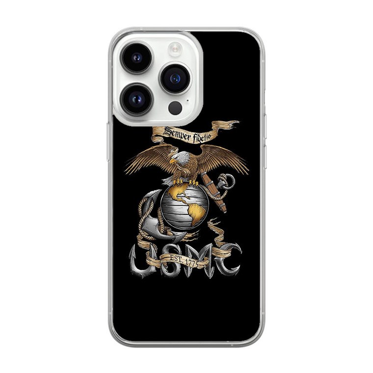 USMC Eagle Semper Fidelis iPhone 14 Pro Max Case