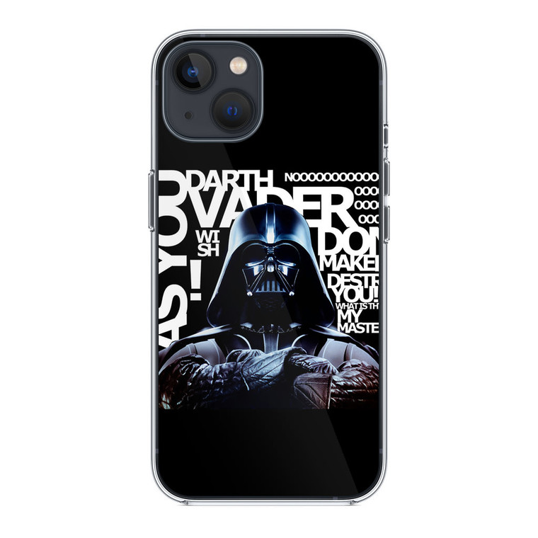 Star Wars Darth Vader Quotes iPhone 14 Plus Case