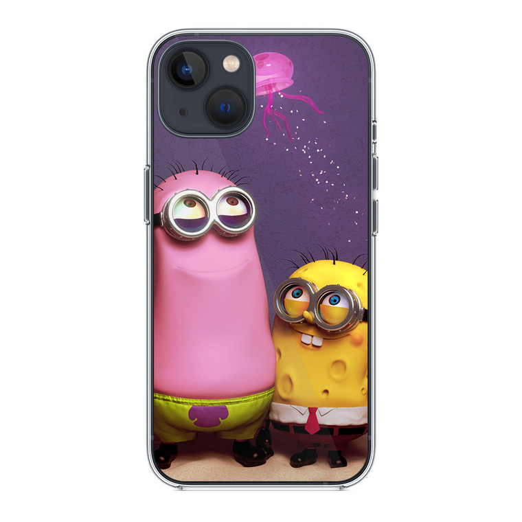 Despicable Me art Sponge and Patrick iPhone 14 Plus Case