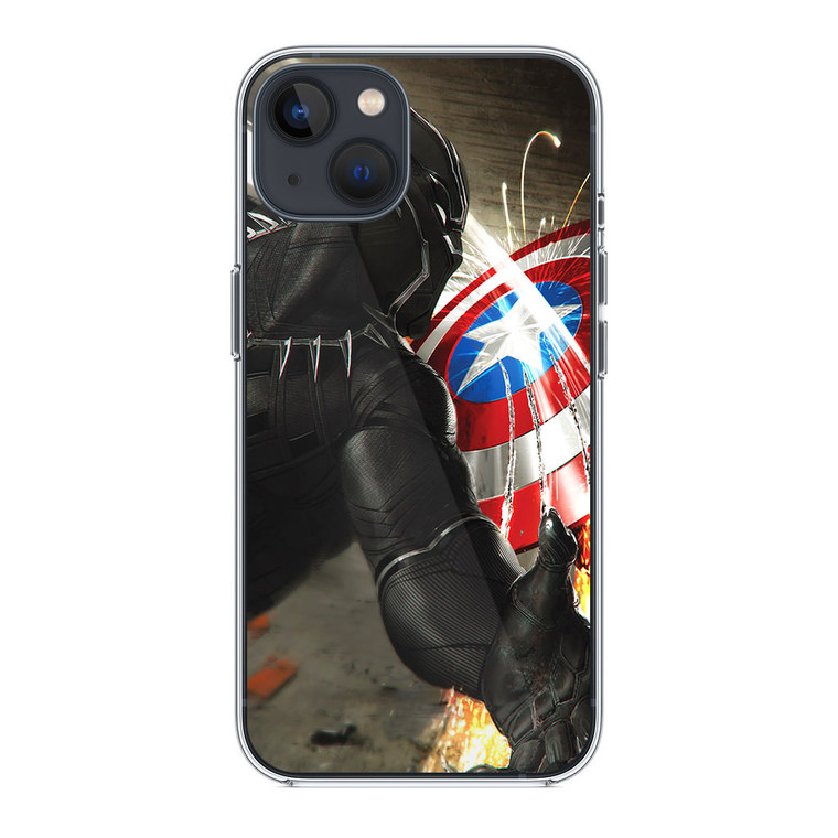 Black Panther Vs Captain America iPhone 14 Plus Case