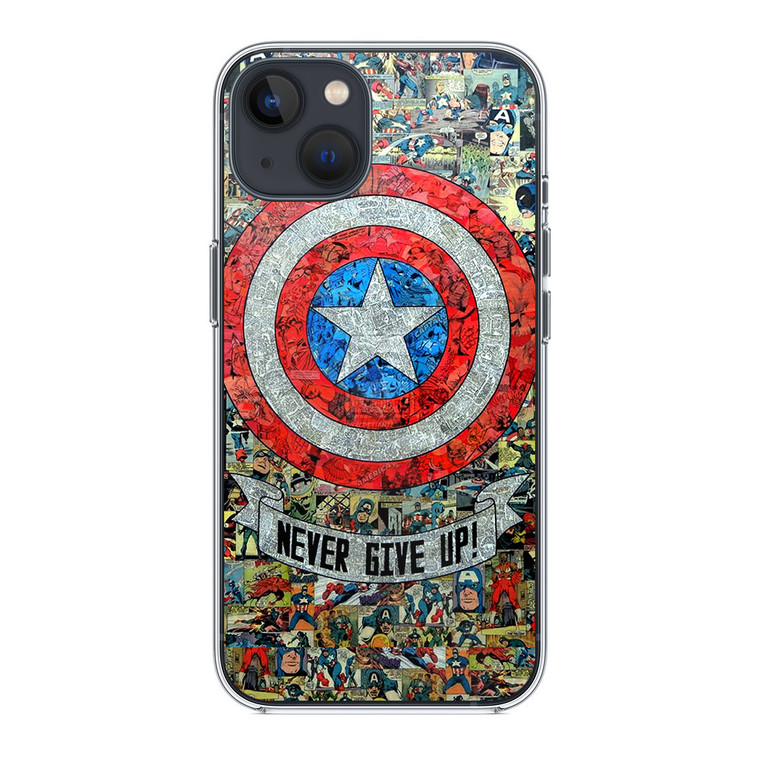 Captain America Never Give up iPhone 14 Plus Case