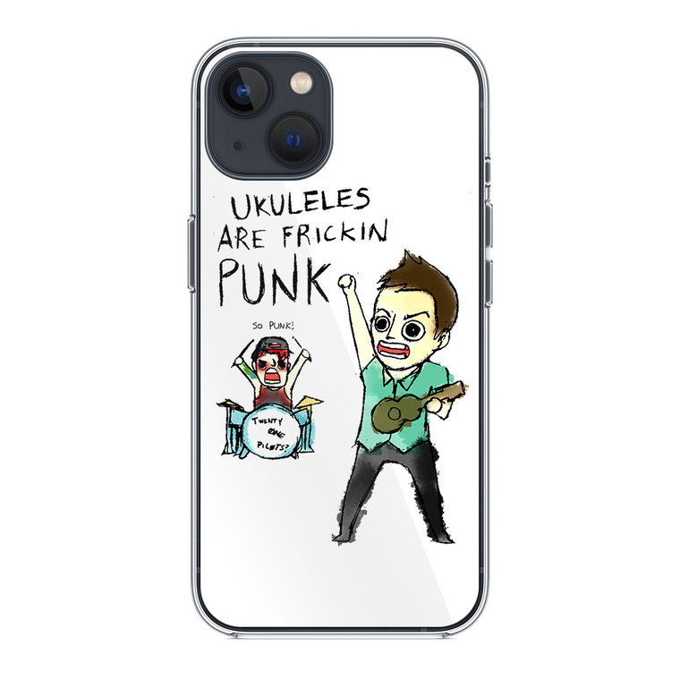 Twenty One Pilots Ukulele Frickin Punk iPhone 14 Plus Case