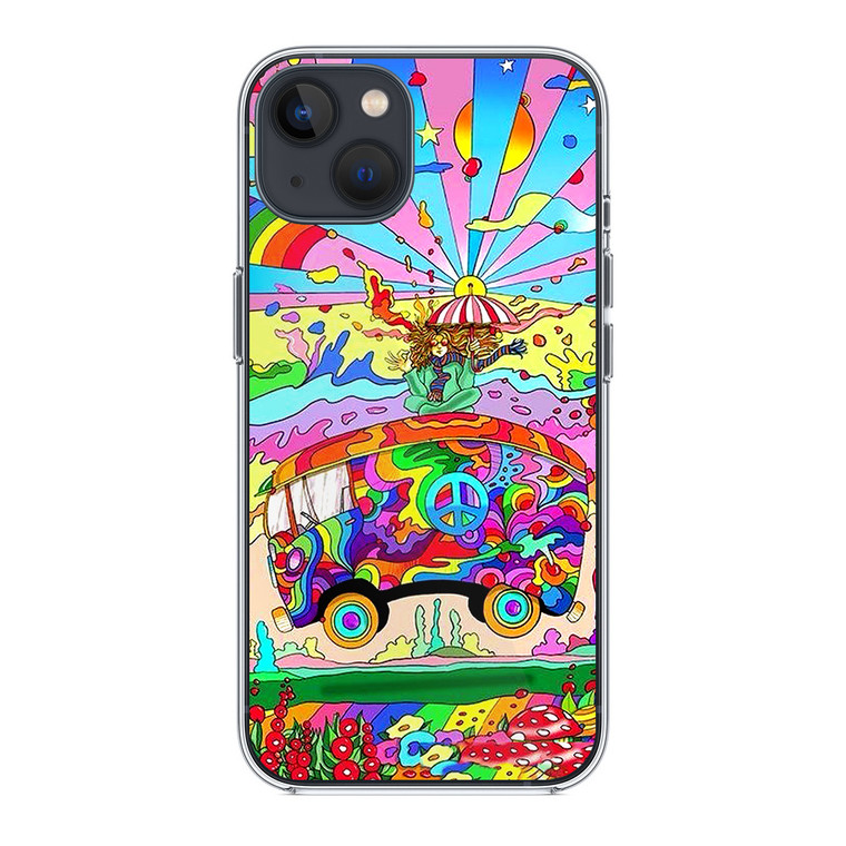 Hippie Magic Bus iPhone 14 Plus Case