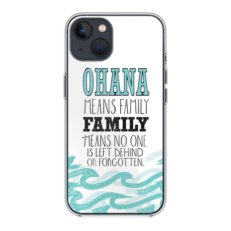 Ohana Means Family Lilo and Stitch Disney iPhone 14 Plus Case