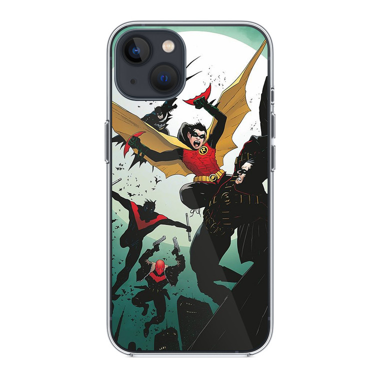 Robin, Red Robin, Red Hood and Nightwing iPhone 14 Plus Case