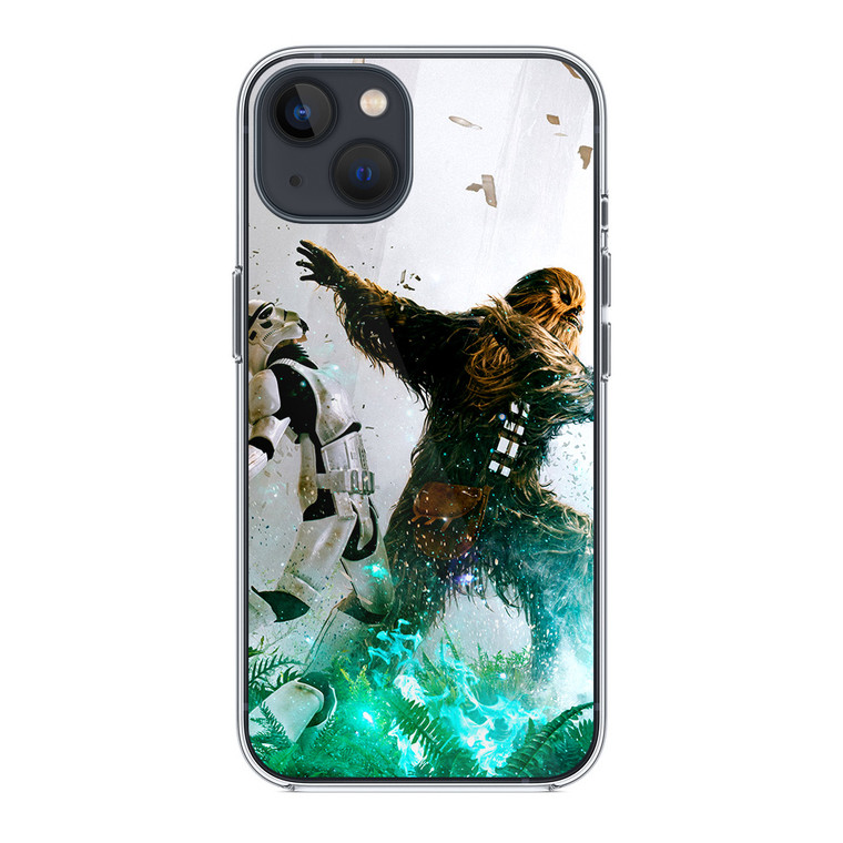 Chewbacca Vs Stormtrooper iPhone 14 Plus Case