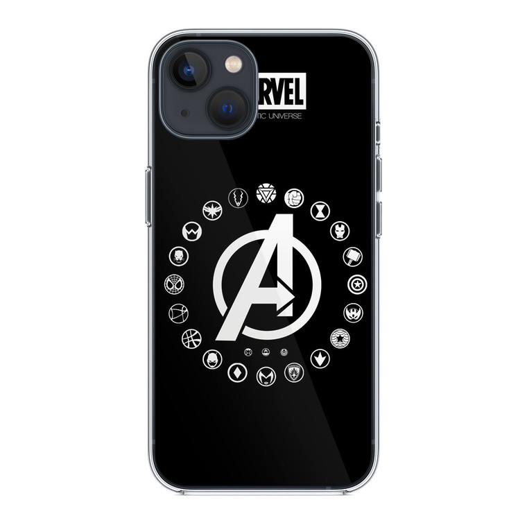 Marvel Universe Logo iPhone 14 Plus Case
