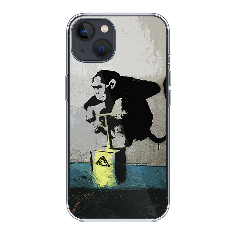 Banksy Monkey iPhone 14 Plus Case