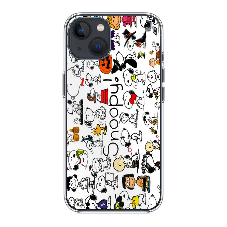 Snoopy Collage iPhone 14 Plus Case