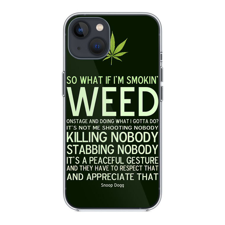 Cool Weed Snoop Dog iPhone 14 Plus Case