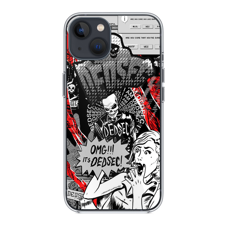 Watch Dogs Omg It's Dedsec Red iPhone 14 Plus Case