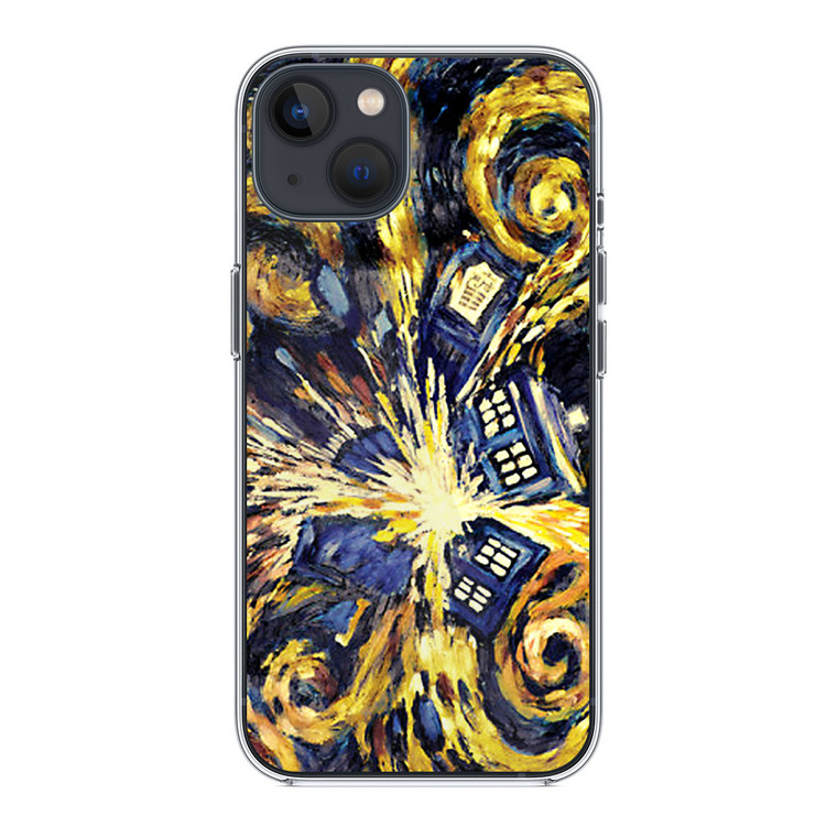 Doctor Who Exploded Tardis Van Gogh iPhone 14 Plus Case
