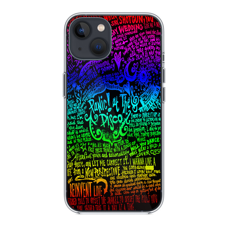 Panic At The Disco Lyrics iPhone 14 Plus Case