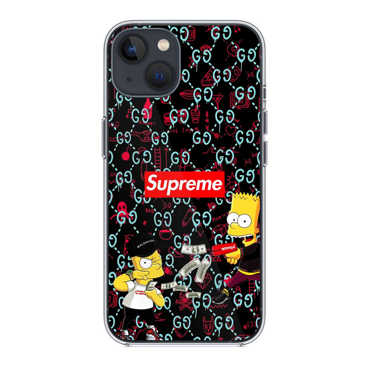 Bart Sup Bape Camo iPhone 14 Plus Case
