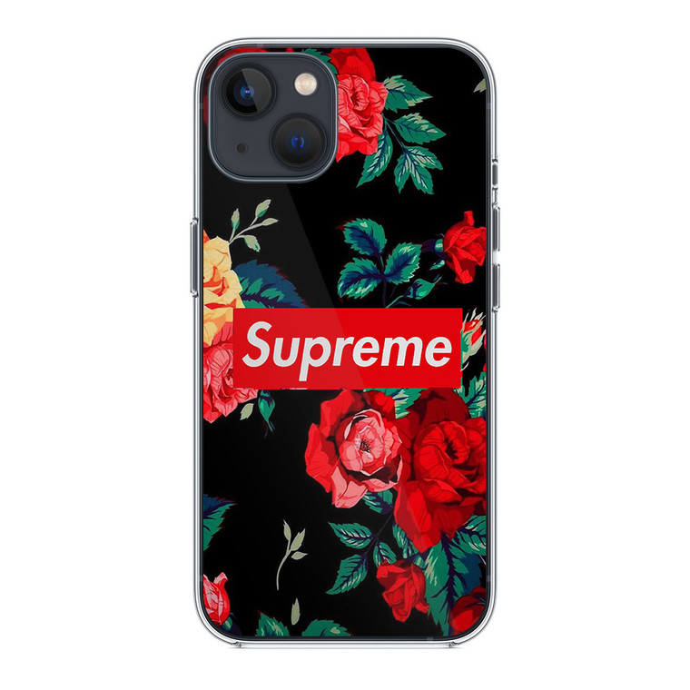 Supreme Rose Flower iPhone 14 Plus Case