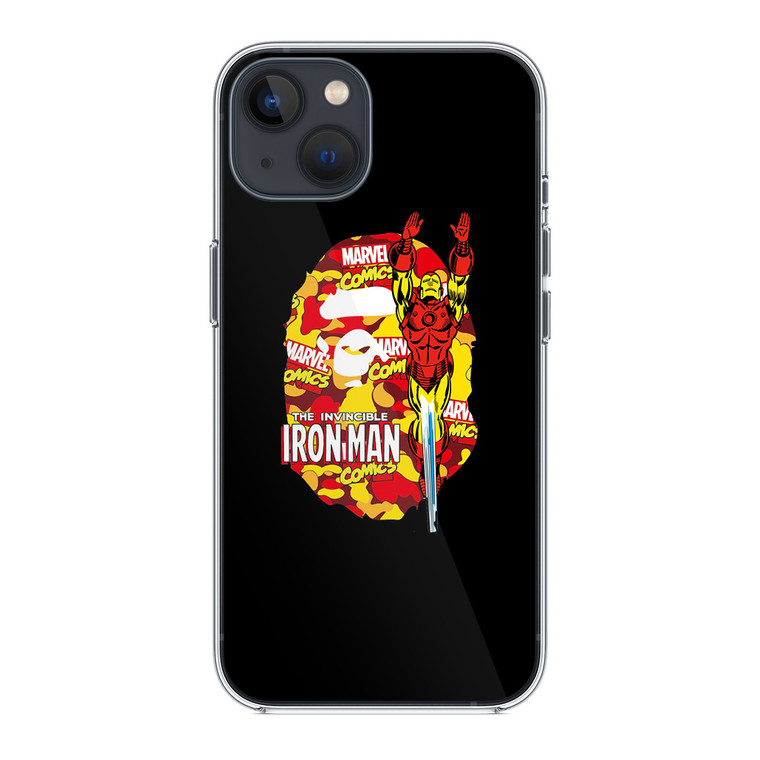 Marvel X Bape Iron Man iPhone 14 Plus Case