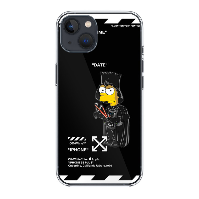 Bart Off White Darth Vader Mode iPhone 14 Plus Case