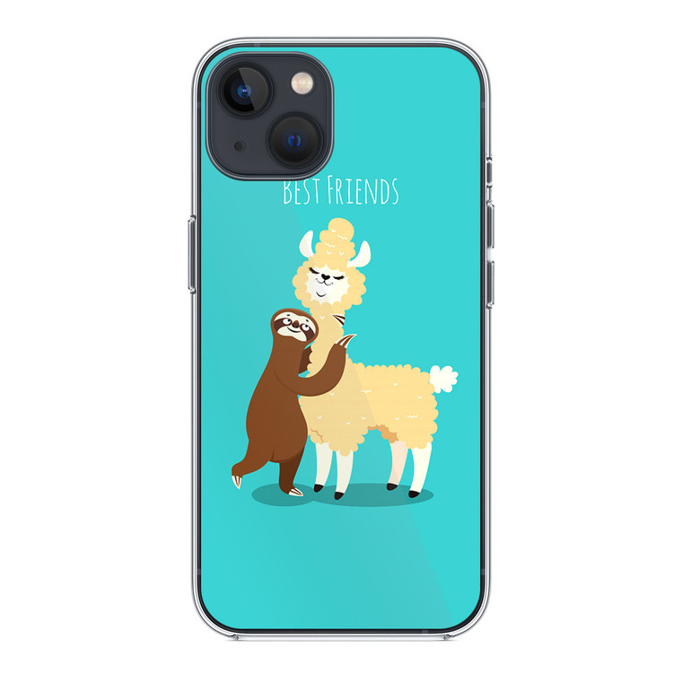 LLama and Sloth Best Friends iPhone 14 Plus Case