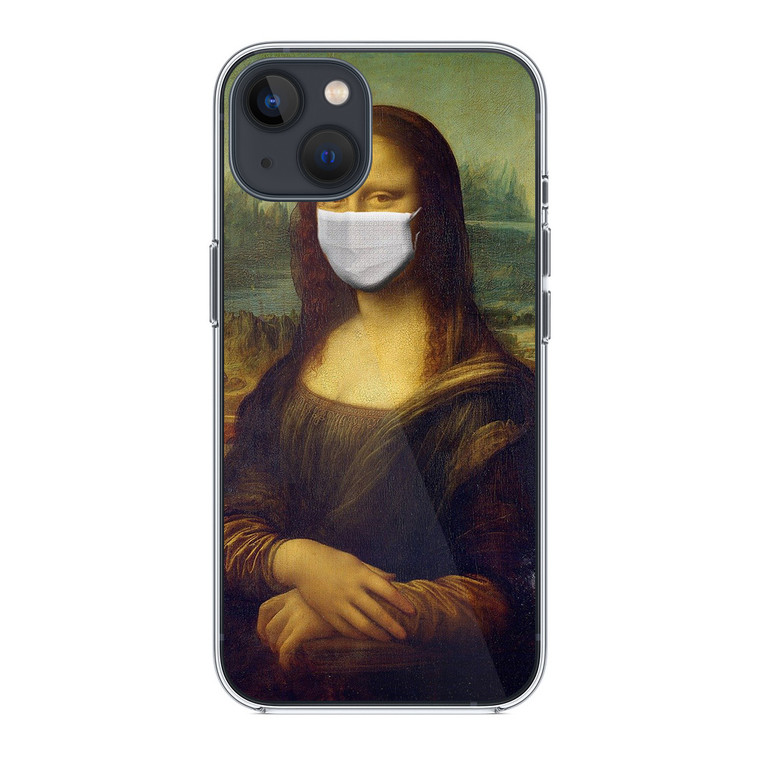 Monalisa Wear Mask iPhone 14 Plus Case