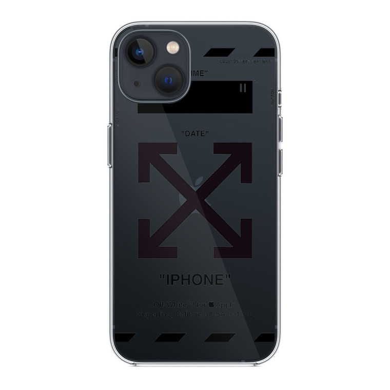 OW X Apple Transparent iPhone 14 Plus Case
