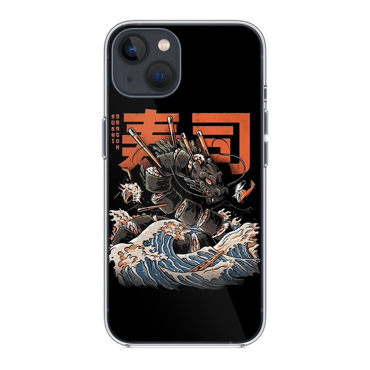 The Black Sushi Dragon iPhone 14 Plus Case