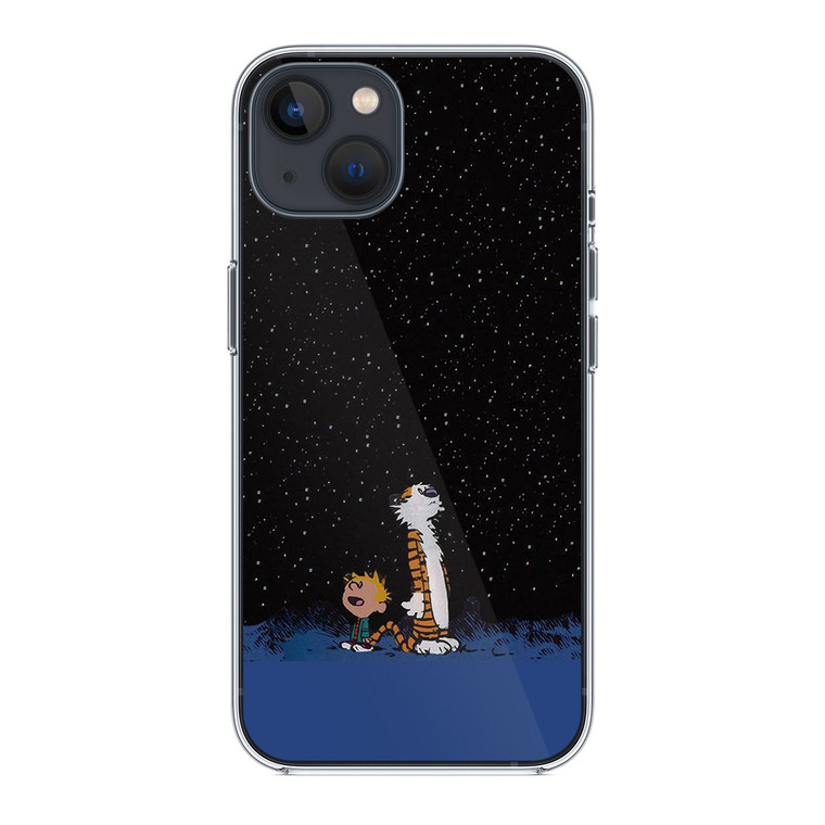 Calvin and Hobbes Space iPhone 14 Plus Case