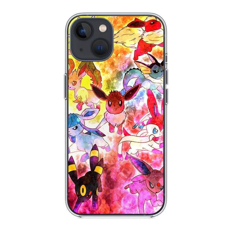 Pokemon Eevee Collage iPhone 14 Plus Case