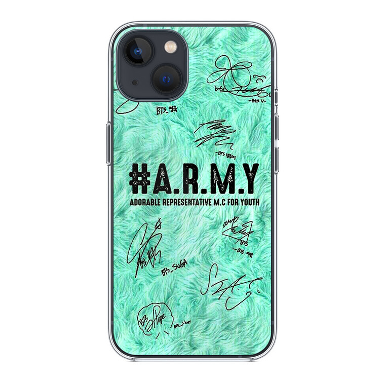 BTS Army Signature iPhone 14 Plus Case