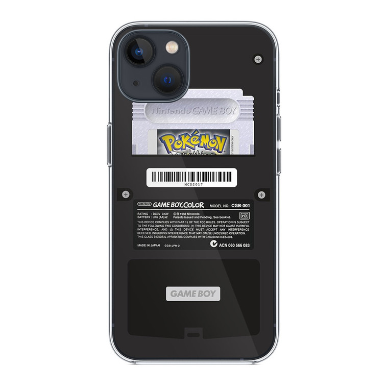 Black Gameboy Color - Silver Cartridge iPhone 14 Plus Case