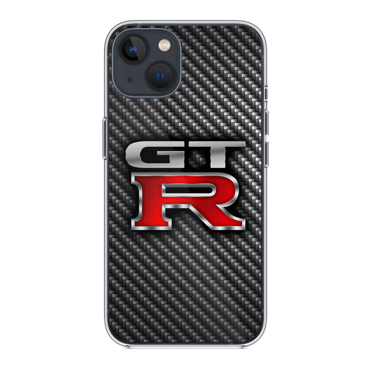 Nissan GTR Carbon Logo iPhone 14 Plus Case