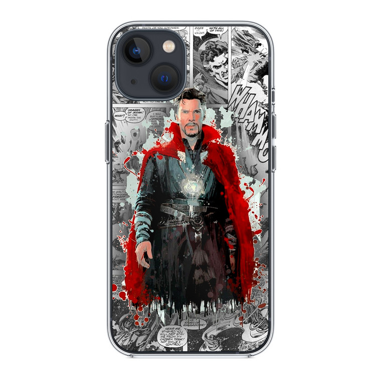 Doctor Strange Poster Comic iPhone 14 Plus Case