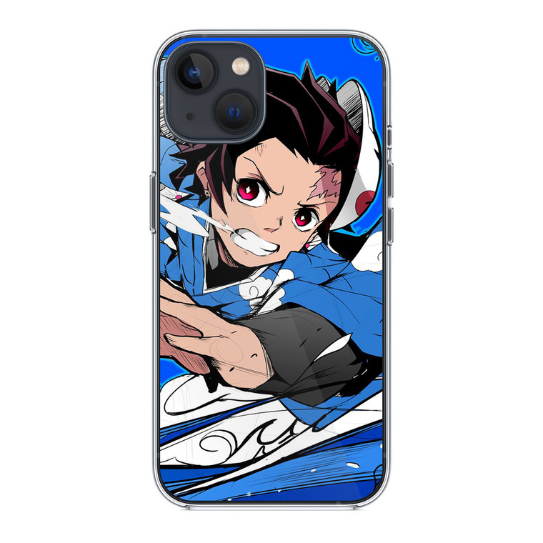 Tanjiro Kamado Water Moves iPhone 14 Plus Case