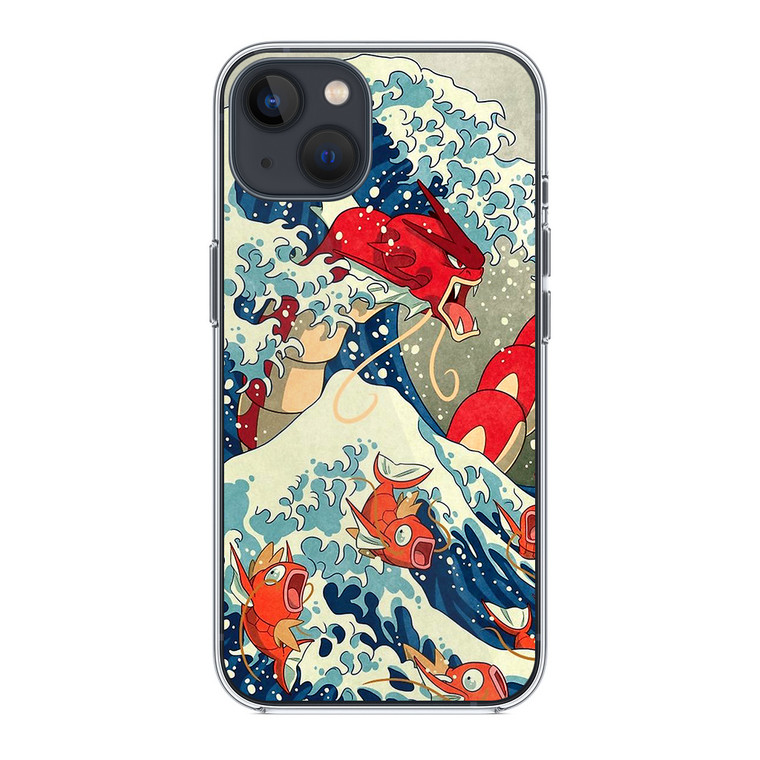 The Great Wave Of Kanto Pokemon iPhone 14 Plus Case