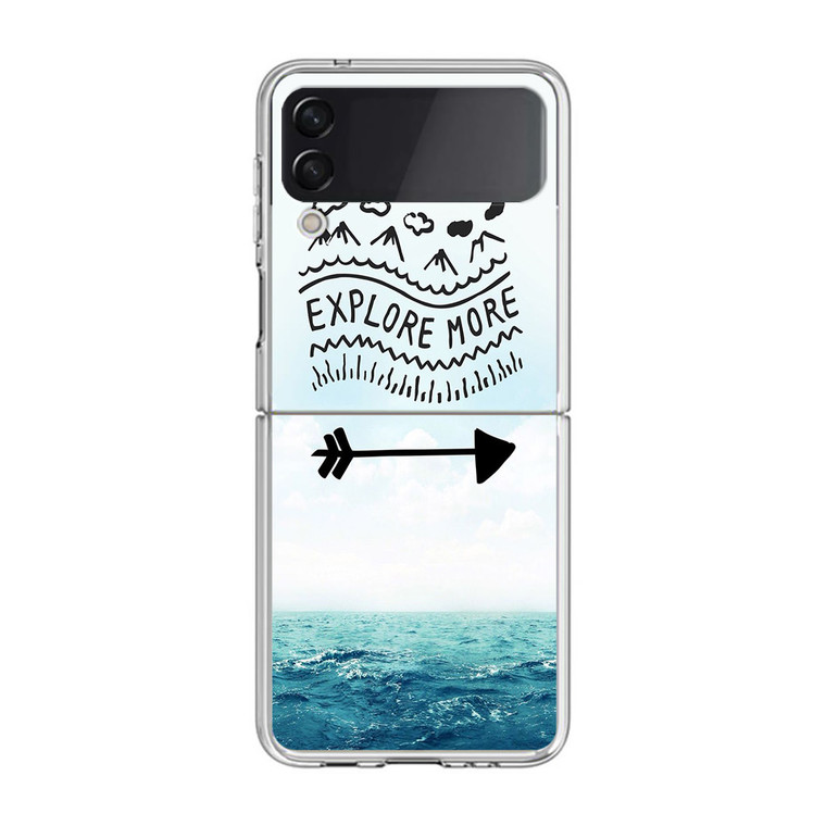 Adventure is Out There Explore More Samsung Galaxy Z Flip4 Case