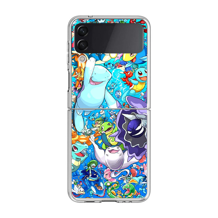 Pokemon Water Type Samsung Galaxy Z Flip4 Case