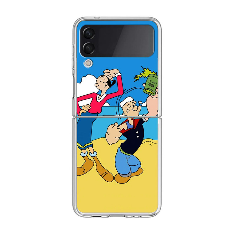 Popeye Cartoon Samsung Galaxy Z Flip4 Case