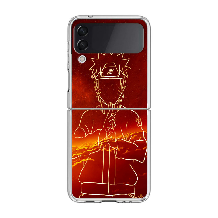 Uzumaki Naruto Drawing Samsung Galaxy Z Flip4 Case