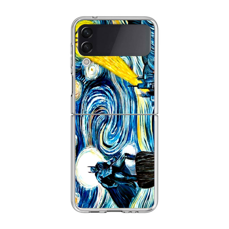 Batman Van Gogh Starry Night Samsung Galaxy Z Flip4 Case