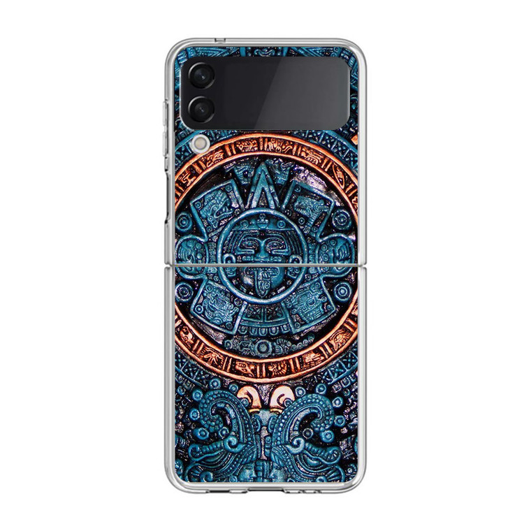 Aztec Calendar Samsung Galaxy Z Flip4 Case