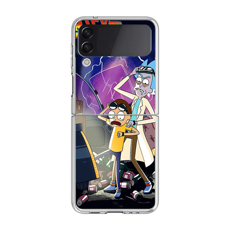 Rick And Morty Back To The Future Samsung Galaxy Z Flip4 Case