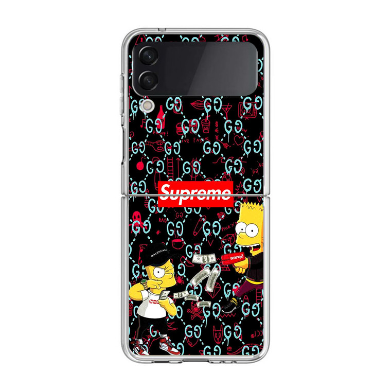 Bart Sup Bape Camo Samsung Galaxy Z Flip4 Case