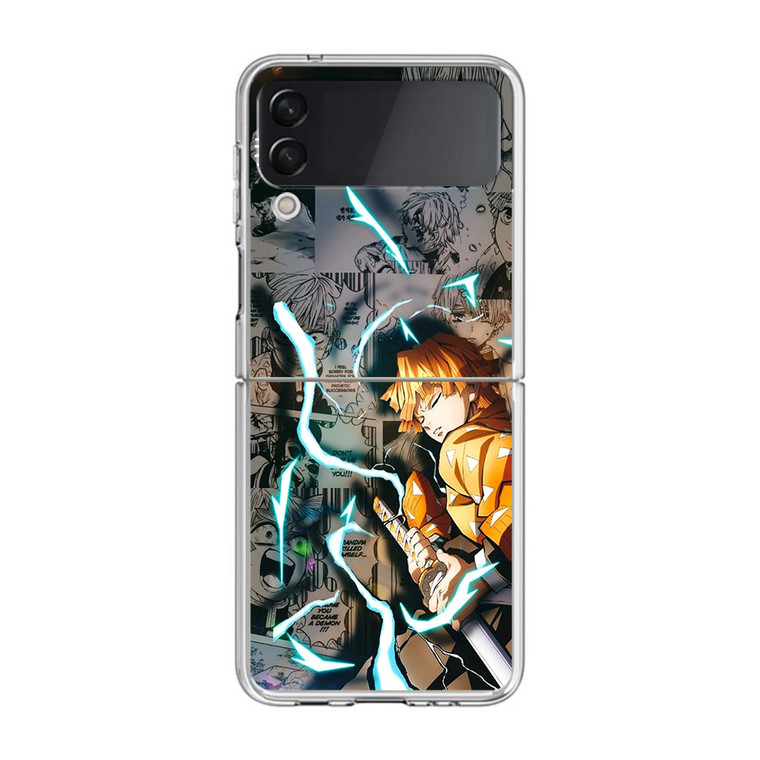 Anime Zenitsu Agatsuma Demon Slayer Samsung Galaxy Z Flip4 Case